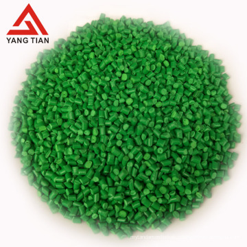 Green  Color masterbatch in plastic for textile industry